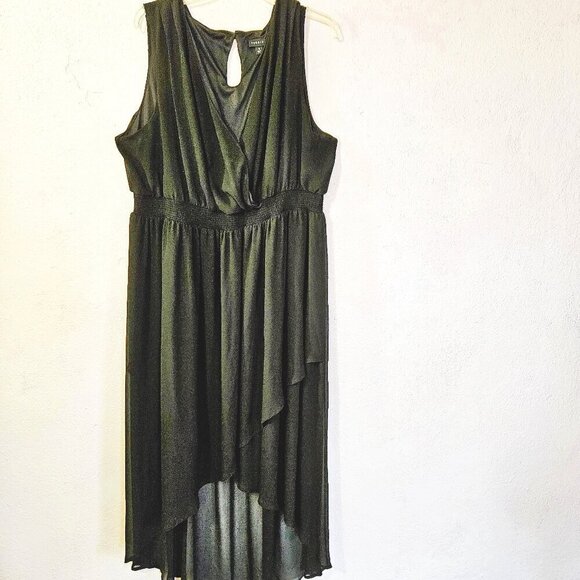 Torrid Chiffon Smocked Keyhole High Low Special Occasion Dress Size 3X - Picture 1 of 7